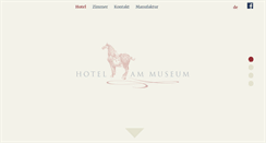 Desktop Screenshot of hotelammuseum.de
